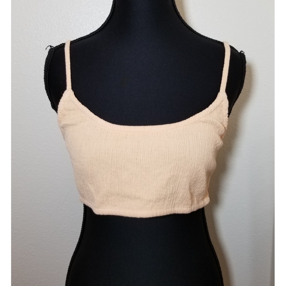 ASOS Orange Textured Bralette Size 8 Loungewear Active Casual Festival City NWOT